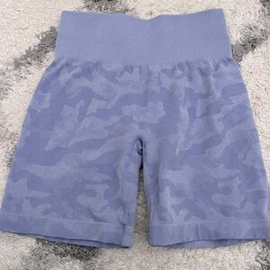 NVGTN Purple Camo Workout Biker Shorts